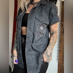 Harley Davidson Mechanic Shirt OOAK